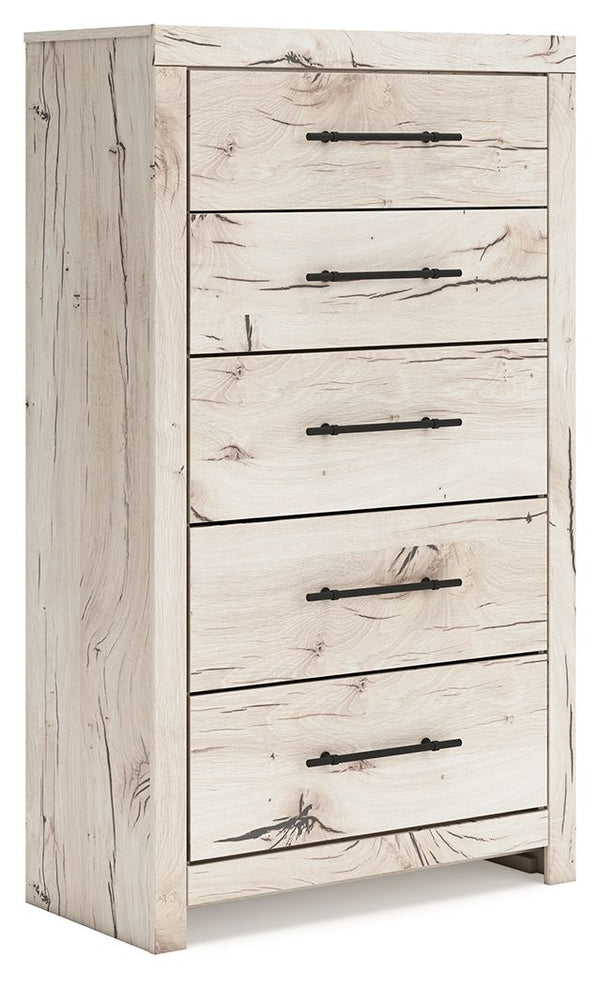 A fresh take on country living, this chest of drawers strikes the perfect balance between farmhouse and contemporary. Its rustic white finish and replicated reclaimed oak grain merge effortlessly with the clean-lined look we love today. Spacious drawers h