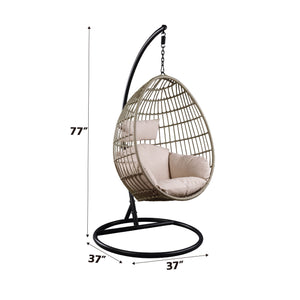  Patio Swing Chair & Stand â€¢ Seat Cushion Included (Removable) â€¢ Includes: Swing Chair