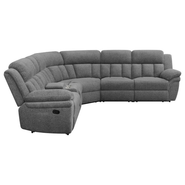 Bahrain - 6 Piece Modular Reclining Sectional Sofa - Charcoal