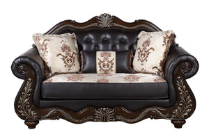  offering both beauty and durability for any refined living space. Constructed from solid pine with premium polyurethane carvings
