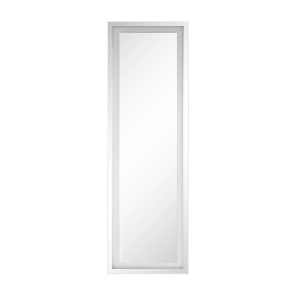 Nyoka - Floor Mirror w/LED - Mirrored - 19-"<br/><br/><b>Product Features</b><ul><li>Accent Floor Mirror</li><li>Rectangular Shape (Portrait Orientation)</li><li>LED Touch Light Included</li><li>Beveled Mirrored Frame</li><li>Case: 1Pc/1Ctn</li><li>Finish