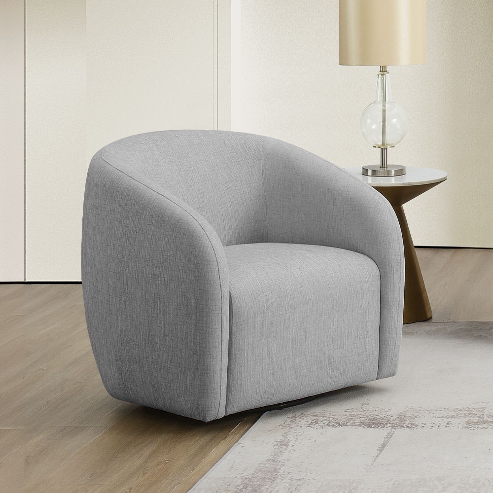 This Etienne collection sofa, available in beige and gray linen, combines modern elegance with comfort. Features include KD legs, tight back and seat cushions, full foam seat construction, and a sturdy wooden inner frame. Accent pillows are included to en