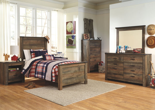  this twin panel bed matches their authentic sense of style. Rustic finish
