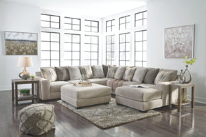  this large sectional delights with deep comfort. Itâ€™s casually styled with big