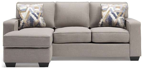 Make your living space that much more livable with this sofa chaise. Youâ€™re sure to love its L-shaped design that makes it all too enticing to kick up your heels and relax. The fact that this sofa chaise can be positioned with the chaise on the right or