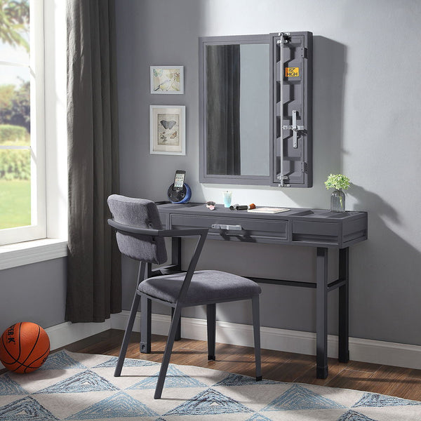  Padded Cushion (Open Back) â€¢ Metal Leg & Frame Seat â€¢<br/><br/><b>Product Features</b><ul><li>Case: 1Pc/1Ctn</li><li>Finish: Gray Fabric & Gu