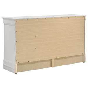 Louis Philippe - 6-Drawer Dresser - White