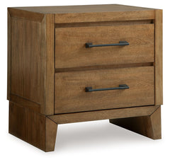If you appreciate minimalistic style, this nightstand is the ideal option. Its soft and simple finish has a laid-back sensibility, blending relaxed contemporary design with a trendy allure. The spacious drawers are accented with stylish metal drawer pulls