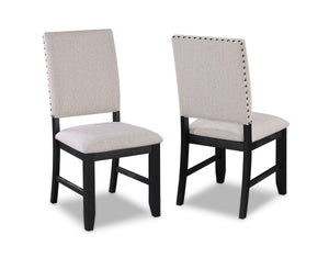 Regent - 6 Piece Dining Room Set - Charcoal Black