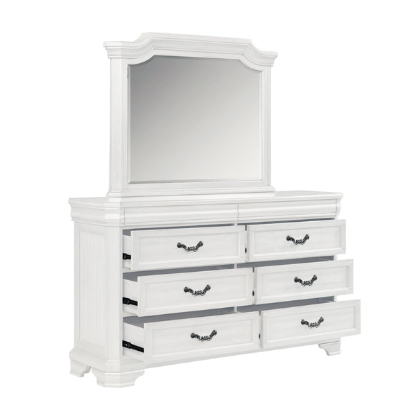Lyndhurst - Dresser & Mirror - White