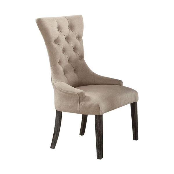 The Gerardo dining collection delivers an elegant approach on rustic inspired design, and tapered profile with a white marble top for a deliciously modern serving of mixed media style. The fashion side chairs & arm chairs feature in a soft fabric and wood