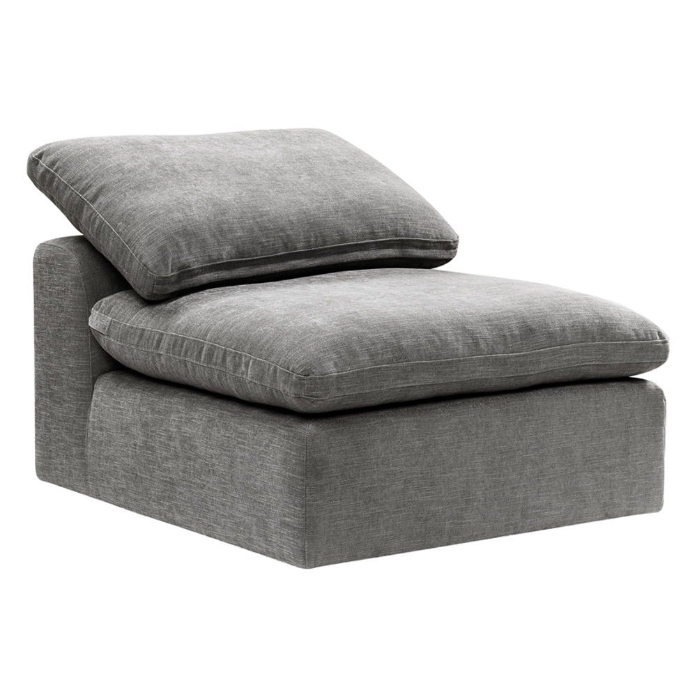 Complete your living room with the unique design and sink-in comfort of the Naveen modular collection. Add both contemporary and modern taste with this beautiful group wrapped in a relaxing hue fabric. This group comes with multiple seating options of wed