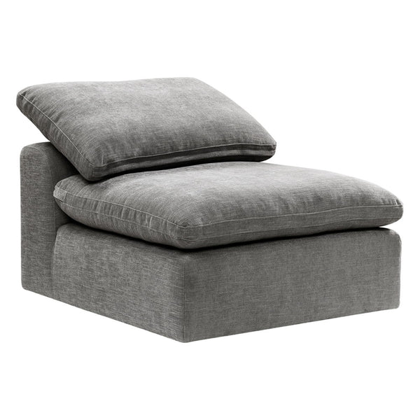 Complete your living room with the unique design and sink-in comfort of the Naveen modular collection. Add both contemporary and modern taste with this beautiful group wrapped in a relaxing hue fabric. This group comes with multiple seating options of wed