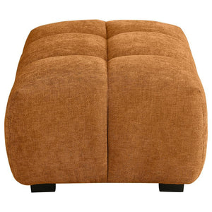 Camacho - Rectangular Upholstered Tufted Ottoman - Orange