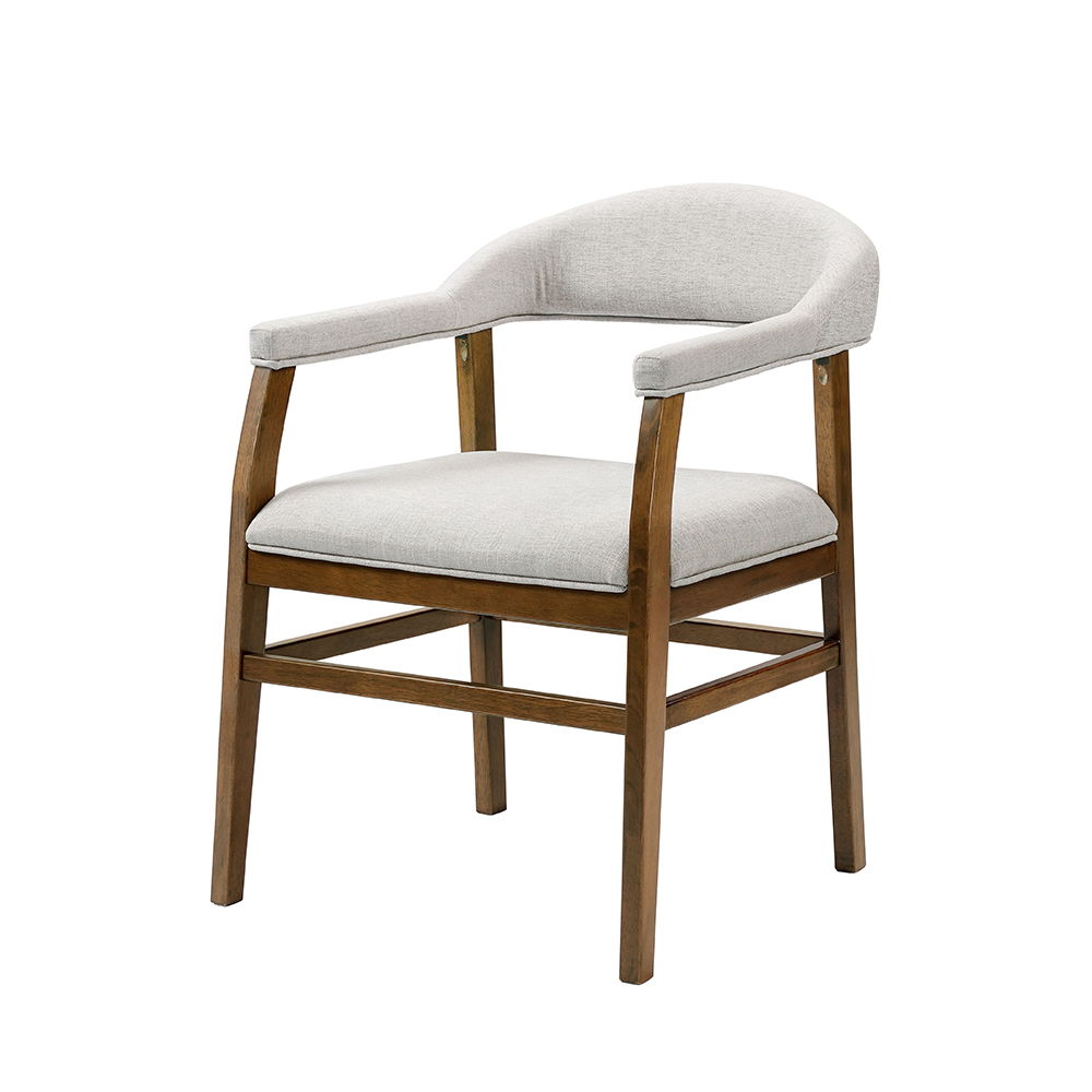 The Darcy dining set features a stunning oval marble top, offering a luxurious touch to your dining space. Supported by elegant double pedestals, this fixed table top exudes both strength and style. Paired with padded seat and back cushion side chairs, th