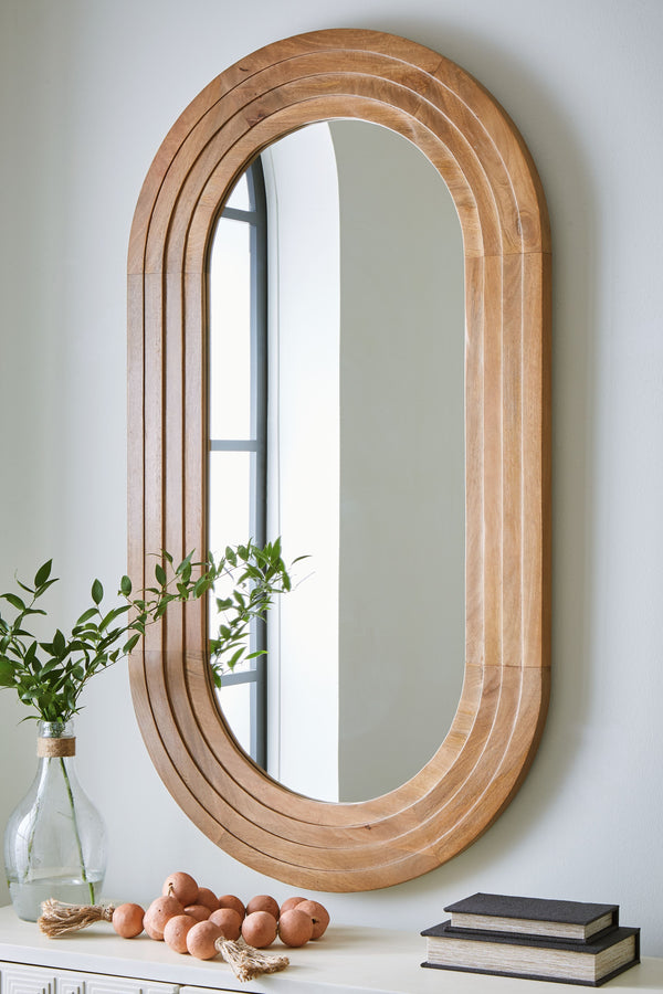  this accent mirror is a fresh take on functionality and style. Chic as a standalone accent in a bedroom or above a console in the entryway