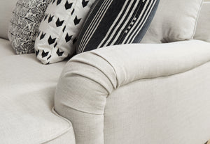  this sectional with chaise transforms your space with a charming approach to comfort. Its dove gray upholstery acts as a clean foundation for your modern farmhouse aesthetic. D