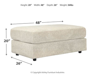 Soletren - Stone - Oversized Accent Ottoman