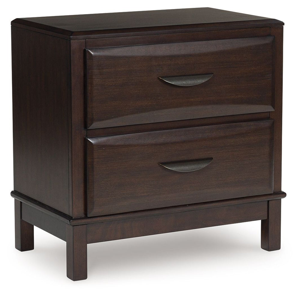 A rich, metropolitan finish. Unbeatable function. With this nightstand, itâ€™s a breeze to create a casual contemporary hideaway full of style and convenience. It combines thoughtful craftsmanship and handy storage, with smooth-gliding drawers to help kee