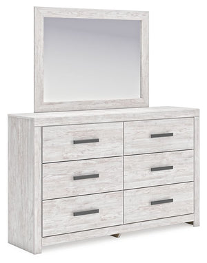 Charmingly designed, this dresser with mirror embraces the aesthetics of countryside living and repurposes them for modern settings. Its whitewash paint, replicating the wear and tear of time, appeals to your love of vintage character. A fresh take on fun