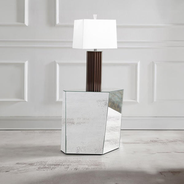  while sleek mirrored surfaces reflect light and sophistication. Fully set up and ready to use