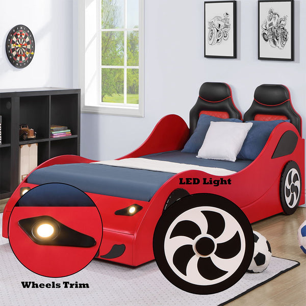 Colen - Car Bed (Twin) - Red Finish