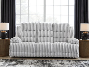  but one look at this power reclining sofa makes us want to settle in and never leave. Thereâ€™s so much to loveâ€”we-'ll start with its cozy corduroy and stylish contemporary design. Did we mention the generous seat and tall bac