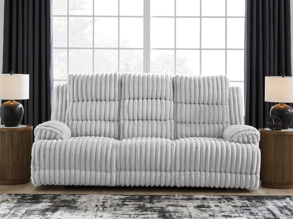  but one look at this power reclining sofa makes us want to settle in and never leave. Thereâ€™s so much to loveâ€”we-'ll start with its cozy corduroy and stylish contemporary design. Did we mention the generous seat and tall bac