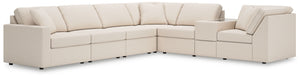 Looking cool and contemporary is great. But when it comes down to it, youâ€™re all about low-maintenance lounging. With the performance fabric on this sectional with console, cleaning spills is a breeze. Its customizable modular design caters to your ever