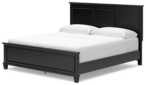Lanolee - Black - California King Panel Bed