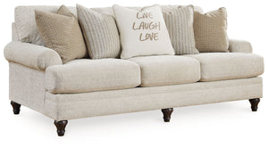  transitional style? Enter this living room set. Its commitment to carefree comfort is right at home with your relaxed living room aesthetic. A subtle chevron effect elevates the everyday charm of the neutral fabric