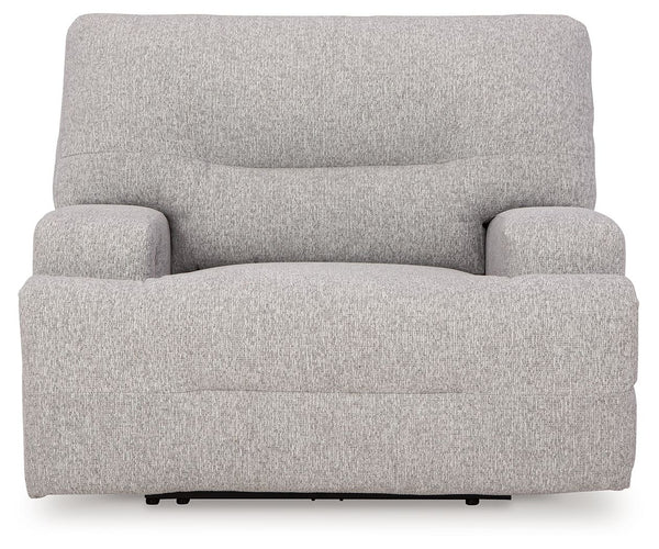 Acklen Place - Pewter - 4 Pc. - 3-Piece Power Reclining Sectional Sofa With Raf Chaise