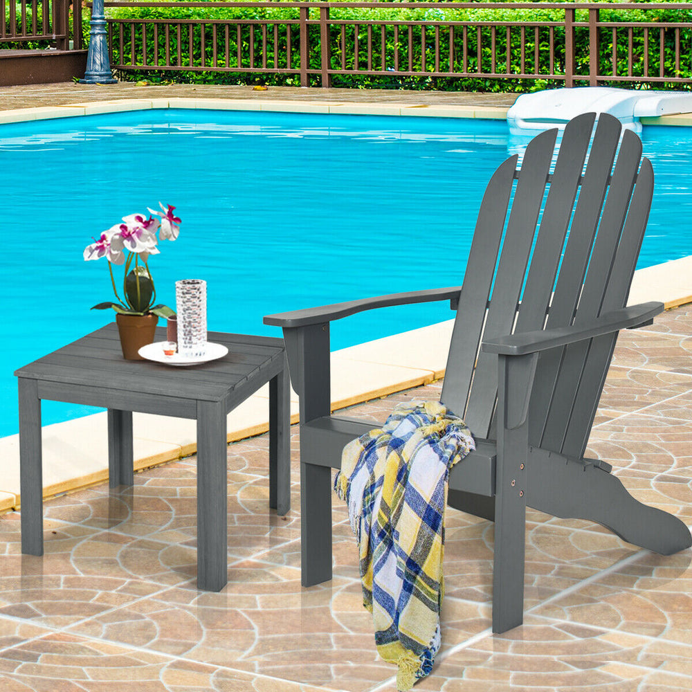 Made of durable acacia wood and galvanized screws  the Adirondack chair has solid structure and large weigh capacity for outdoor using. Â  In addition to durability  this chair is also very comfortable. Combine ergonomic design with wood slat style  it is