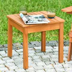 Acacia wood frame adds sturdiness and durability <br>Premium accessories ensure stability of table <br>Varnish surface which is waterproof and scratch-resistant <br>Can be used separately or matched with other wooden furniture <br>Compact size with modern