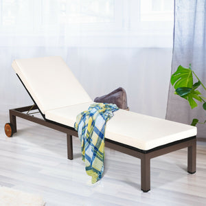Sturdy metal frame supporting  holds up to 375 lbs<br>Ergonomic backrest in 5 tilting positions  fits your body curve to a better enjoyment<br>Soft & comfortable cushion with high resilience  provides a more comfortable relax<br>Environmentally friendly P