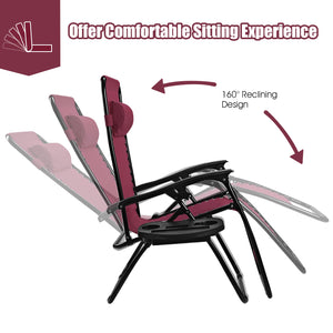 Strong double bungee ropes and rustproof frame ensure a long-time use <br>Adjustable padded pillow for both headrest and lumbar support <br>Add extra stability with reinforced triangular structure and non-slip foot pads <br>Designed with a locking system 