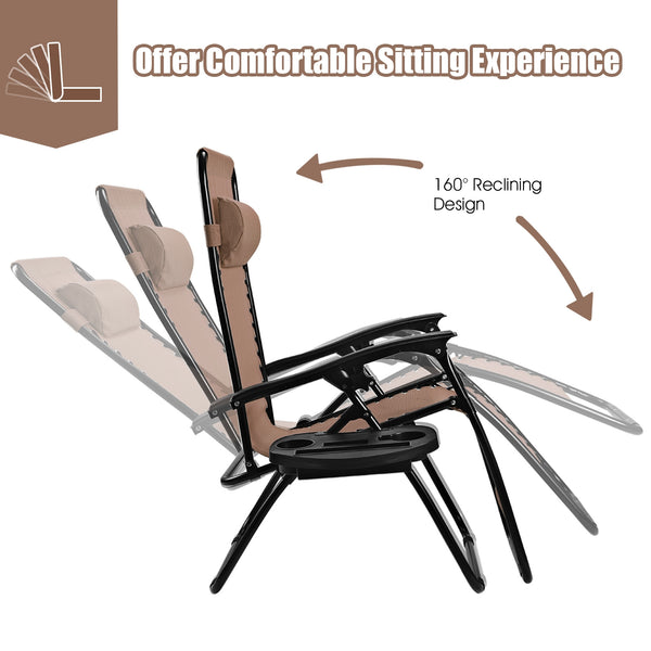 Strong double bungee ropes and rustproof frame ensure a long-time use <br>Adjustable padded pillow for both headrest and lumbar support <br>Add extra stability with reinforced triangular structure and non-slip foot pads <br>Designed with a locking system 
