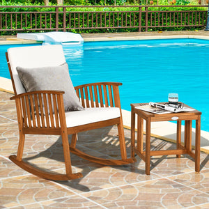 The frame of set is made of solid wood and it will serve you for long time. And the reclining backrest is of the most suitable angle  which ensures the most comfortable sitting and at the same time prevents rollover. Â  Thick cushion with high elasticity 