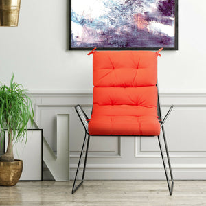 Superior sponge offers comfortable and soft sitting experience for you <br>Woven suede bedford cord provides smooth feeling and extra comfort <br>Convenient for you to suit different furniture with three-fold design <br>High quality string ties are not ea