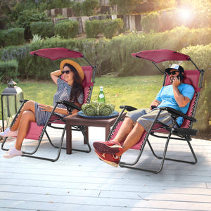 Steel tubes frame  durable and sturdy Incline and adjustable back to fit your body A removable headrest comes with to add comfort With a removable cup and magazine holder A adjustable sun shade canopy provided to protect your head from the ultraviolet ray