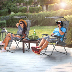 Steel tubes frame  durable and sturdy Incline and adjustable back to fit your body A removable headrest comes with to add comfort With a removable cup and magazine holder A adjustable sun shade canopy provided to protect your head from the ultraviolet ray