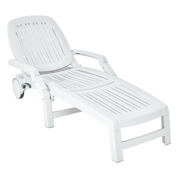 This sun lounger is your best choice for outdoor recreation. The backrest is adjustable for 6 angles so that you can customize the angle you want according to your needs. Â  The folding design is specially designed for you to save storage space when not i