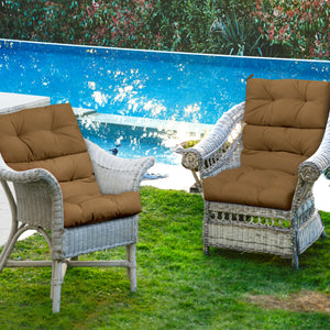 Superior sponge offers comfortable and soft sitting experience for you <br>Woven suede bedford cord provides smooth feeling and extra comfort <br>Convenient for you to suit different furniture with three-fold design <br>High quality string ties are not ea