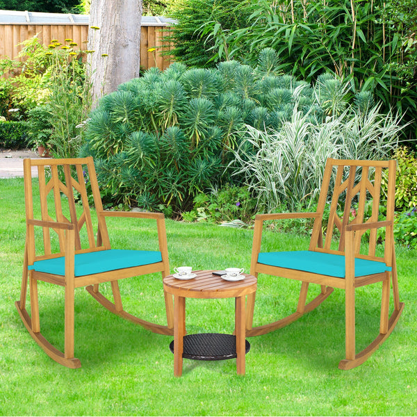 It will be a great experience to relax on a patio rocker with gentle rocking and cozy breeze. Â  And this patio rocking chair will be your perfect choice. The rocking chair is designed with a scientific sturdy base  and your body will be always within the