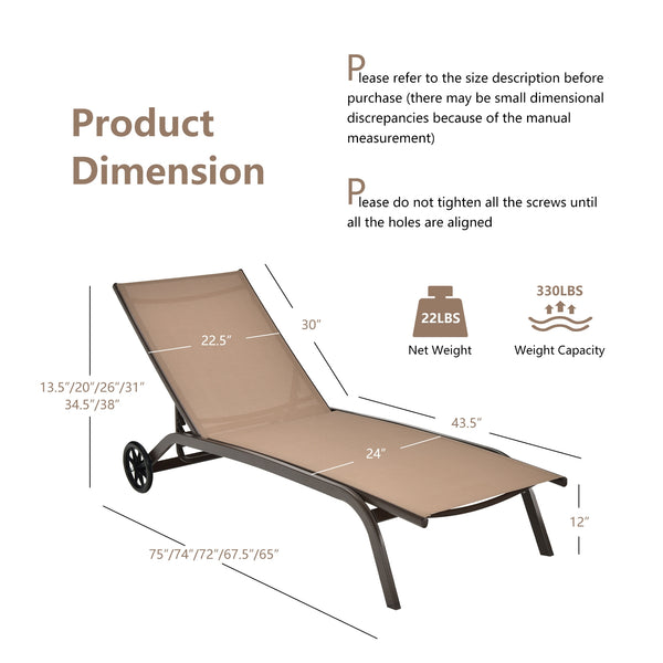 Heavy duty steel frame with anti-rust surface for steady performance Non-slip foot pads for additional stability and floor protection Avoid stuffiness with breathable and fast-drying fabric 6-position adjustable backrest for various demands Suitable for r