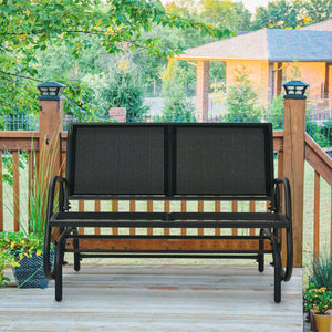 Made of solid steel which is rust-proof and waterproof for longer use <br>Breathable and durable fabric for comfortable seating experience <br>Smooth and gentle gliding system to make you relax <br>Can be placed on the ground steadily with stable base <br