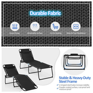 The backrest can be adjusted in 4 positions and the footrest in 2 positions<br>Multiple lounge modes: Sit-up Mode  Recline Mode  Flat-down Mode<br>Comes with a removable headrest to relax your head and neck<br>Made of premium fabric  breathable  skin-frie