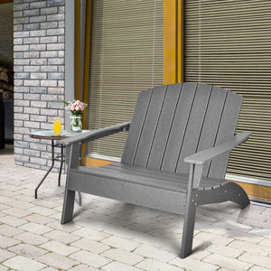 Ample seating space allows 2 people to sit together<br>Come with strong loading capacity up to 660 lbs<br>Ensure strong stability with sturdy triangular structure<br>Weather-resistant HDPE material and 304 stainless steel screws for outdoor durability<br>