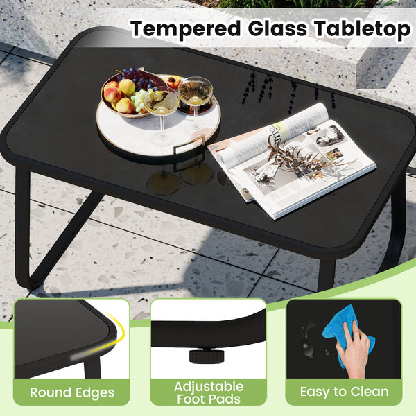Experience serenity and comfort with our swinging chair<br>20Â° Swinging Angle for a smooth rocking experience<br>Rocking chair include 2 supportive bars for added stability<br>Non-slip pads and adjustable stoppers for secure rocking<br>Tempered glass tab