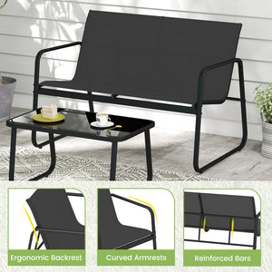 Experience serenity and comfort with our swinging chair<br>20Â° Swinging Angle for a smooth rocking experience<br>Rocking chair include 2 supportive bars for added stability<br>Non-slip pads and adjustable stoppers for secure rocking<br>Tempered glass tab